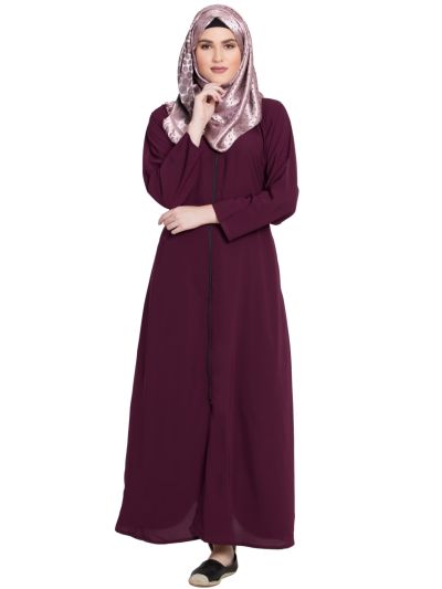 Multi Colors Designer Zipper Abaya