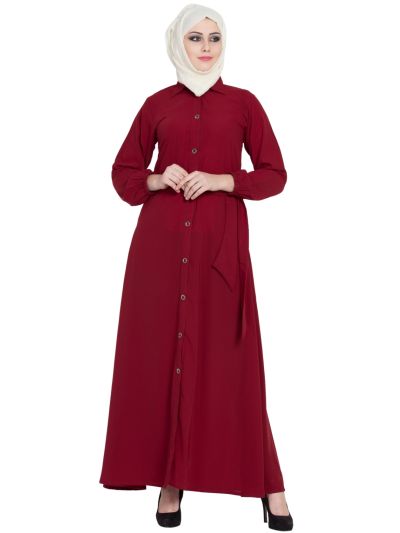 Multi Colors Front Open Girls Stylish Abaya