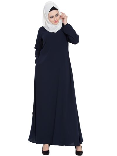 Multi Colors A-Line Simple Abaya