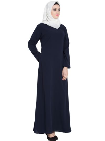 Multi Colors A-Line Simple Abaya