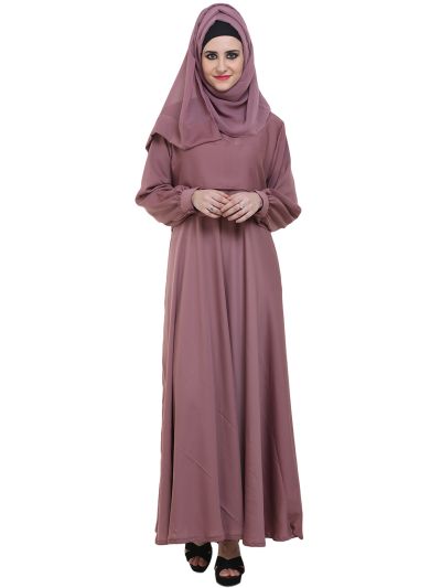 Baby Pink High elegance Designer Flare Abaya