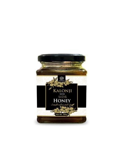AL MASNOON Blackseed/Kalonji with Sidr Honey 300g (Pack of 1) 