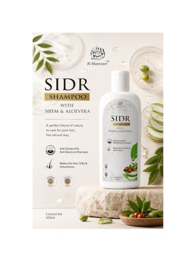 Sidr Shampoo with Neem & Aloe Vera 500ml