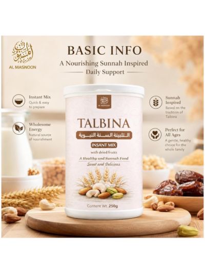 AL MASNOON Talbina Instant Mix with dried fruits 250g