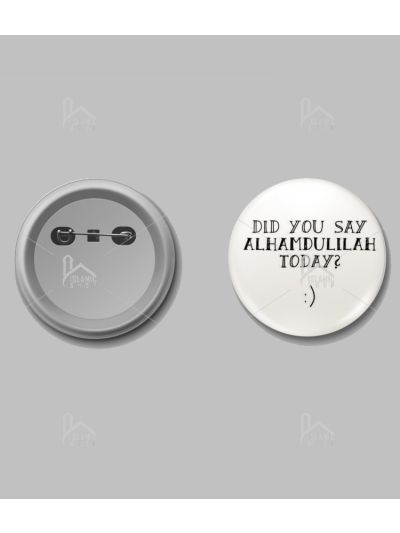 Alhamdulliah Button Badge