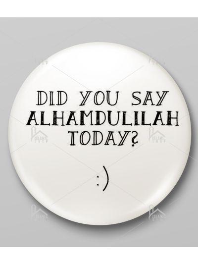 Alhamdulliah Button Badge