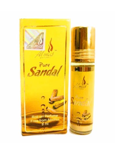 Almas Pure Sandal | Woody, Creamy, Calm | Attar 8 ml
