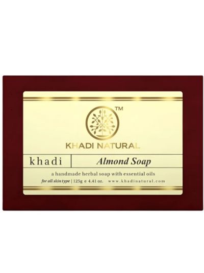 Khadi Natural Almond Soap Handmade-125g(Pack Of 2)