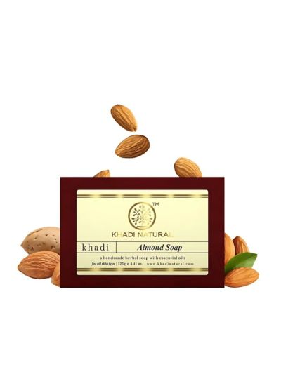 Khadi Natural Almond Soap Handmade-125g(Pack Of 2)