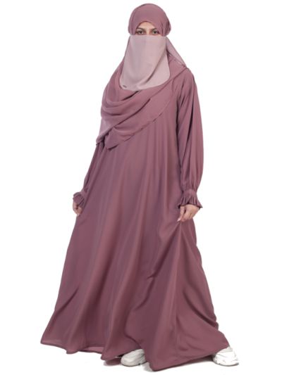 Purplish Pink Abaya
