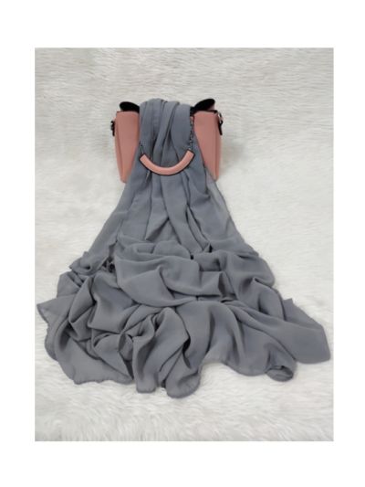 Solid Georgette Hijab 