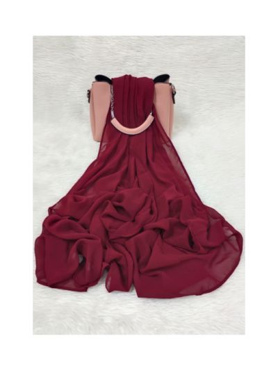 Solid Georgette Hijab 