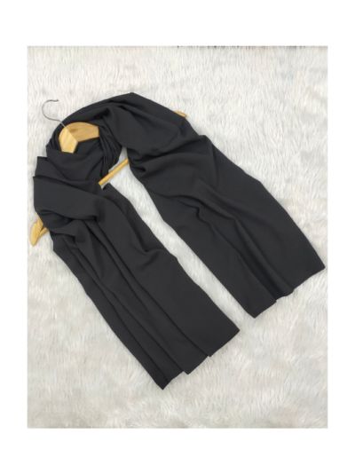 Solid Polyster Blend Hijab 