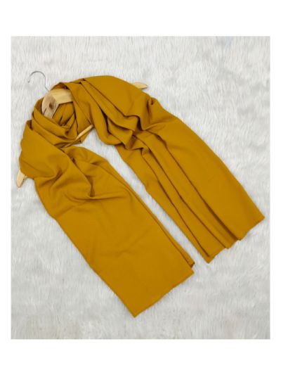 Solid Polyster Blend Hijab 