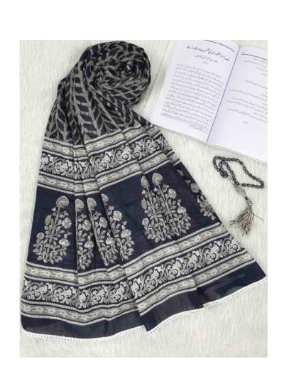 Floral Cotton Namaz Dupatta