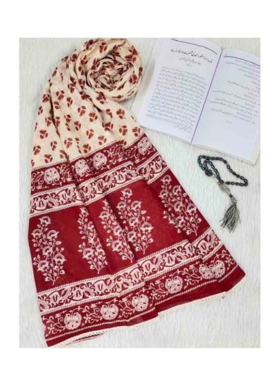 Floral Cotton Namaz Dupatta
