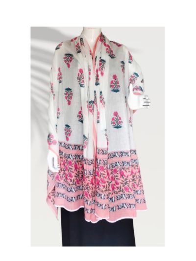Floral Cotton Namaz Dupatta