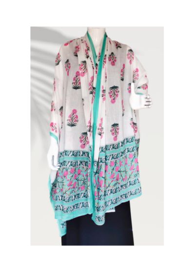 Floral Cotton Namaz Dupatta