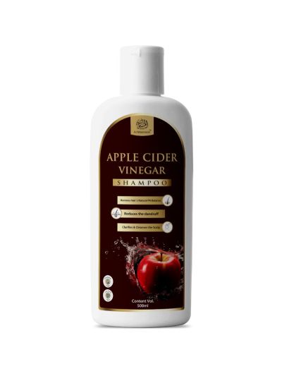 Apple Cider Vinegar Shampoo / 500ml Bottle for Effective Dandruff Reduction and Scalp Cleansing