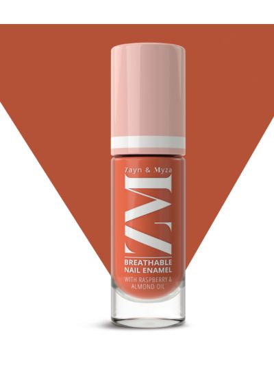 Apricot Mousse - Breathable Nail Enamel With Raspberry & Almond Oil, Halal compliant (6 ml)