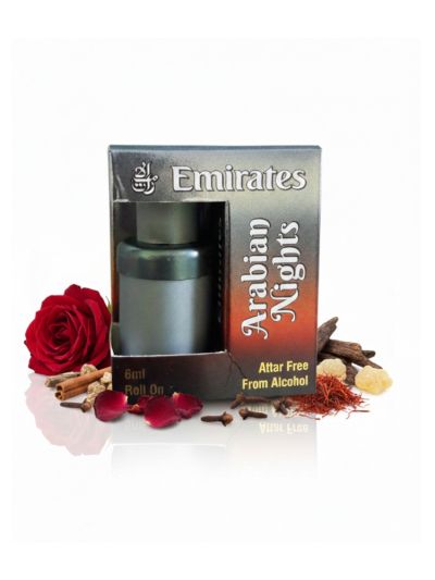 Emirates Arabian Nights Attar | Rich Oriental, Amber, Musky | 6ml