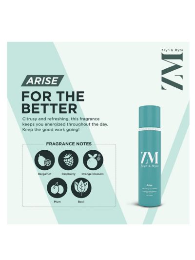 Arise No Alcohol Body Spray For Men, Halal compliant (150 ml)