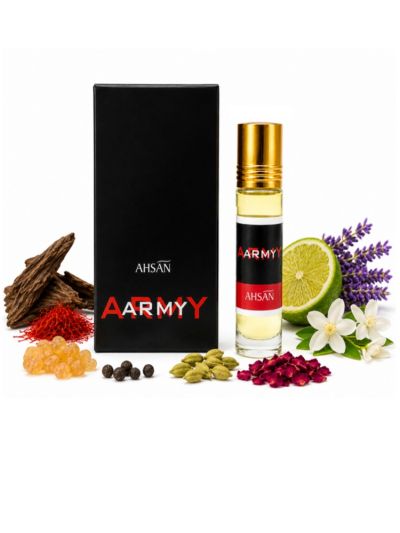 Ahsan Army | Fresh Green, Woody, Musky | Attar 8 ML