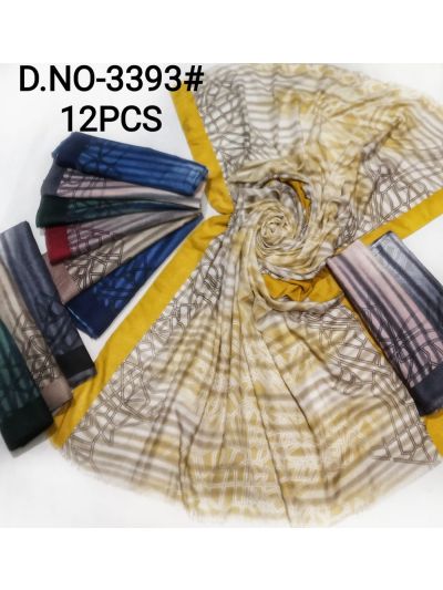 Premium Charming Stole With Light Horizontal Stripes (Set of  12)