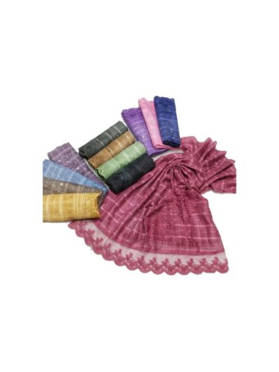 Box Checkered Work Stole (Set of  12)