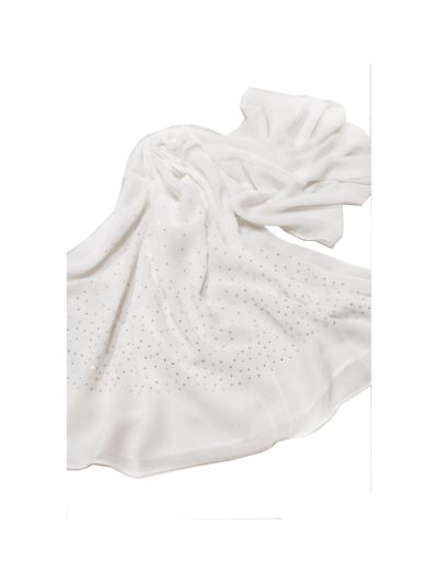 Premium Silver Diamonds Studded On The Stole (Set of  12)