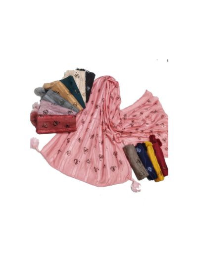 Diamond & Flower Studded All Over The Stole (Set of  12)