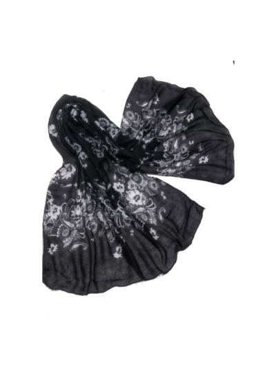 Premium Cotton Flower Self Work On The Entire Stole (Set of  12)