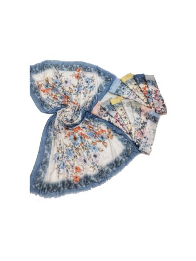 Premium Heavy Work Printed With New Digital Flower Design Stole (Set of  12)