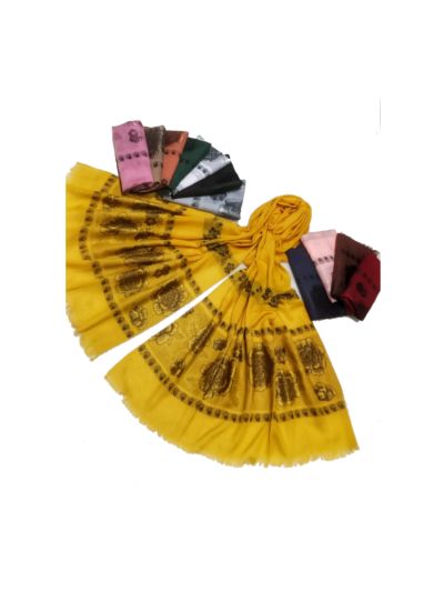 Premium Big & small Size Flower Print Design All Over Stole (Set of 12)