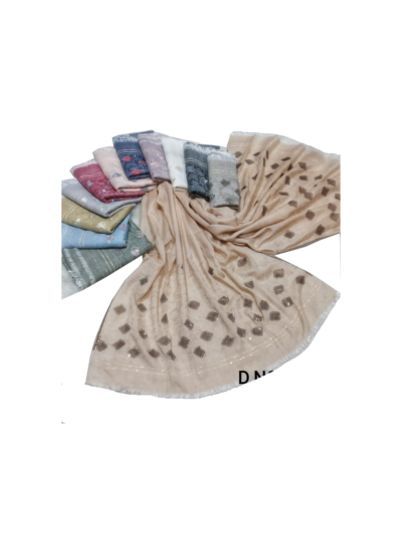 Square Diamond & Silver Chamki All Over Stole (Set of 12)
