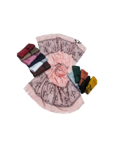 Premium Square Shape Border Stole (Set of 12)