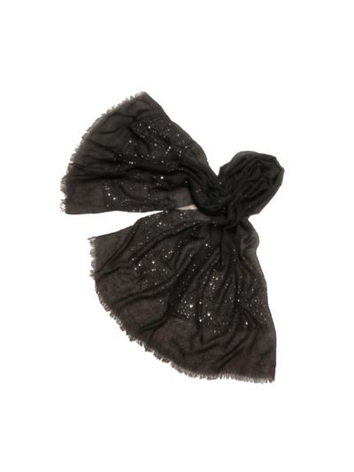 Premium Cotton Black Stole (Set of 12)