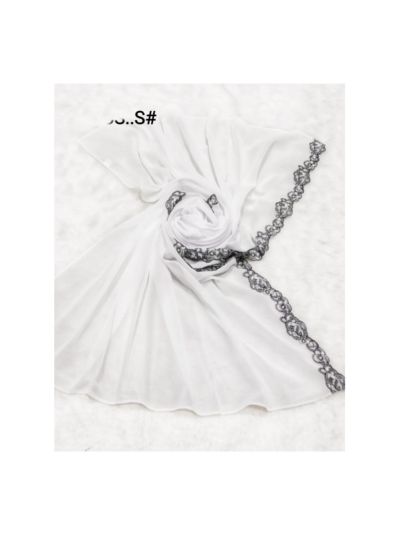 Premium Chiffon Heavy Lace On Border Stole (Set of 12)