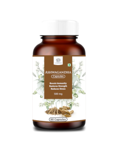 AL MASNOON Ashwagandha Capsules | 500mg | 60 Capsules