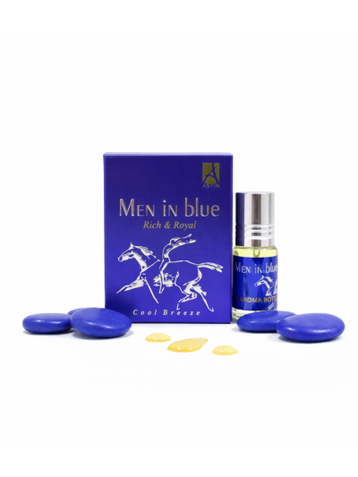 Astin Men In Blue Attar | Crisp Citrus & Musk Perfume (3 ML & 6 ML)