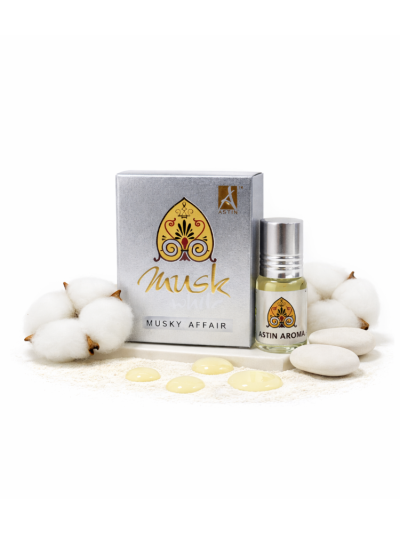 Astin Musk White Attar | Pure & Gentle White Musk Fragrance (3 ML & 6 ML)