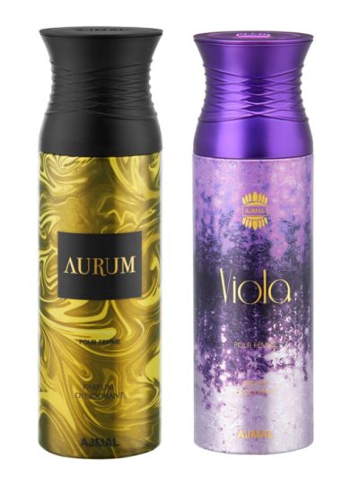 Ajmal Aurum & Viola Deodorants for Women (pack of 2)