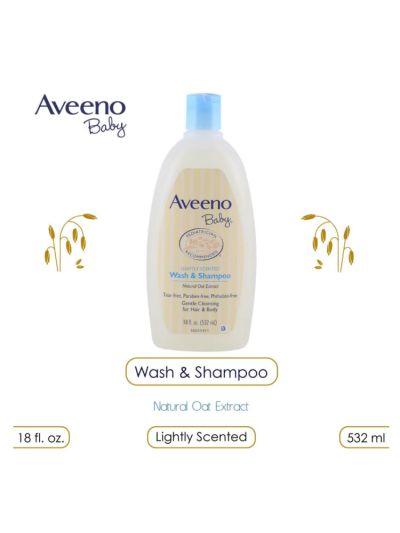 Aveeno Baby Wash & Shampoo - 532ml
