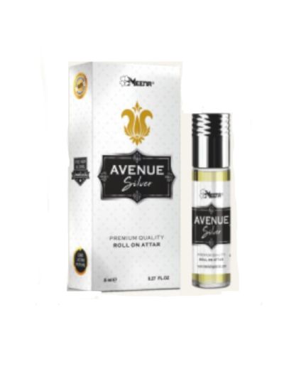 Meena Avenue Silver Attar - 8ML (Diamond Series)