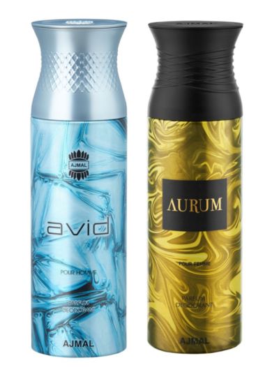 Ajmal Avid & Aurum Deodorants for Men & Women (pack of 2)