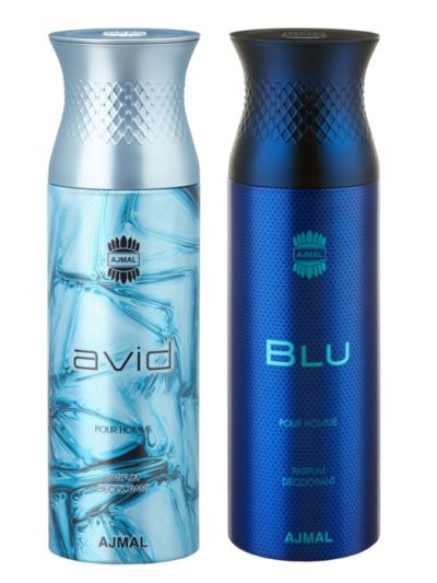 Ajmal Avid & Blu Deodorants for Men (pack of 2)