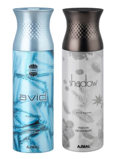 Ajmal Avid & Shadow Him Deodorants for Men (pack of 2)