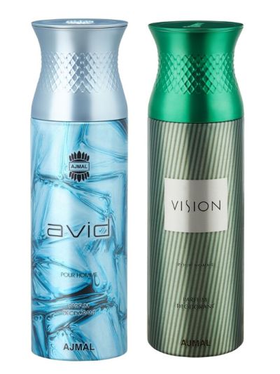 Ajmal Avid & Vision Deodorants for Men (pack of 2)