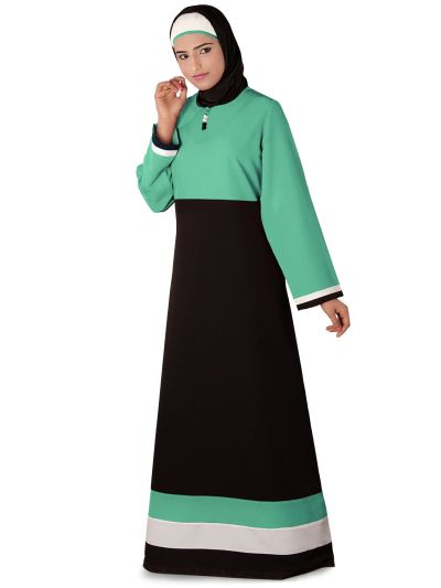 Yasmin Dual Colour Border Abaya