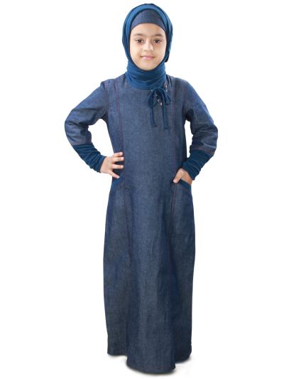 Maira Denim Kid's Abaya